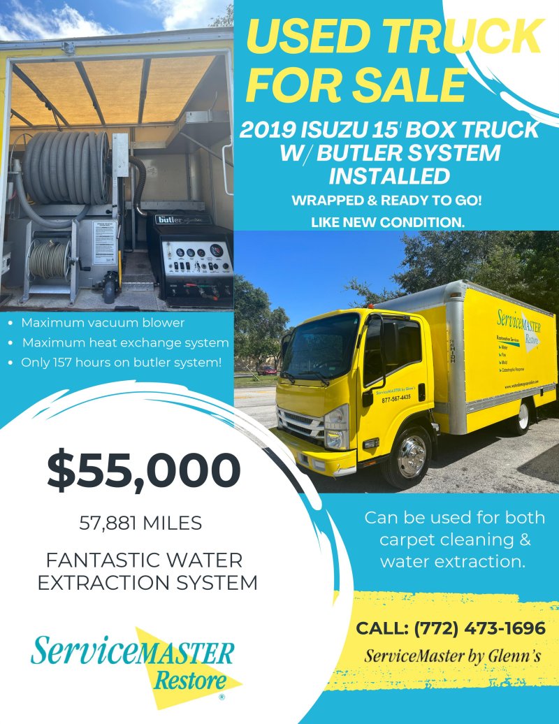 2019 Isuzu 15' Box Truck W/ Butler System Installed