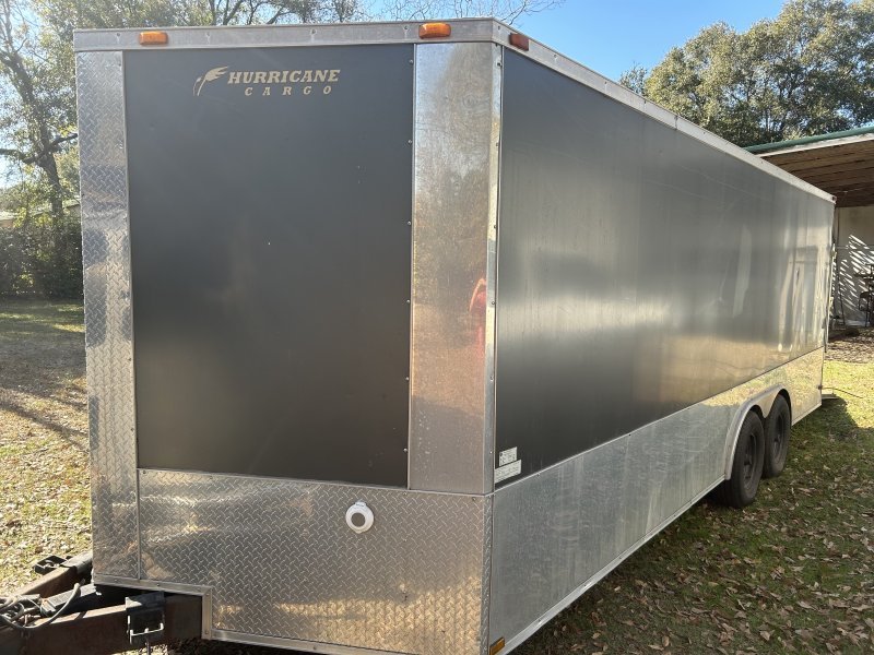 20 ft enclosed heavy haul hurricane trailer, loaded with restoration equipment