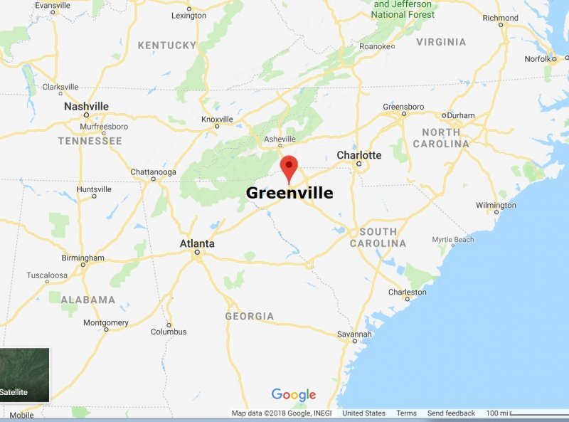 Greenville Sc Wall Map Large Laminated - vrogue.co